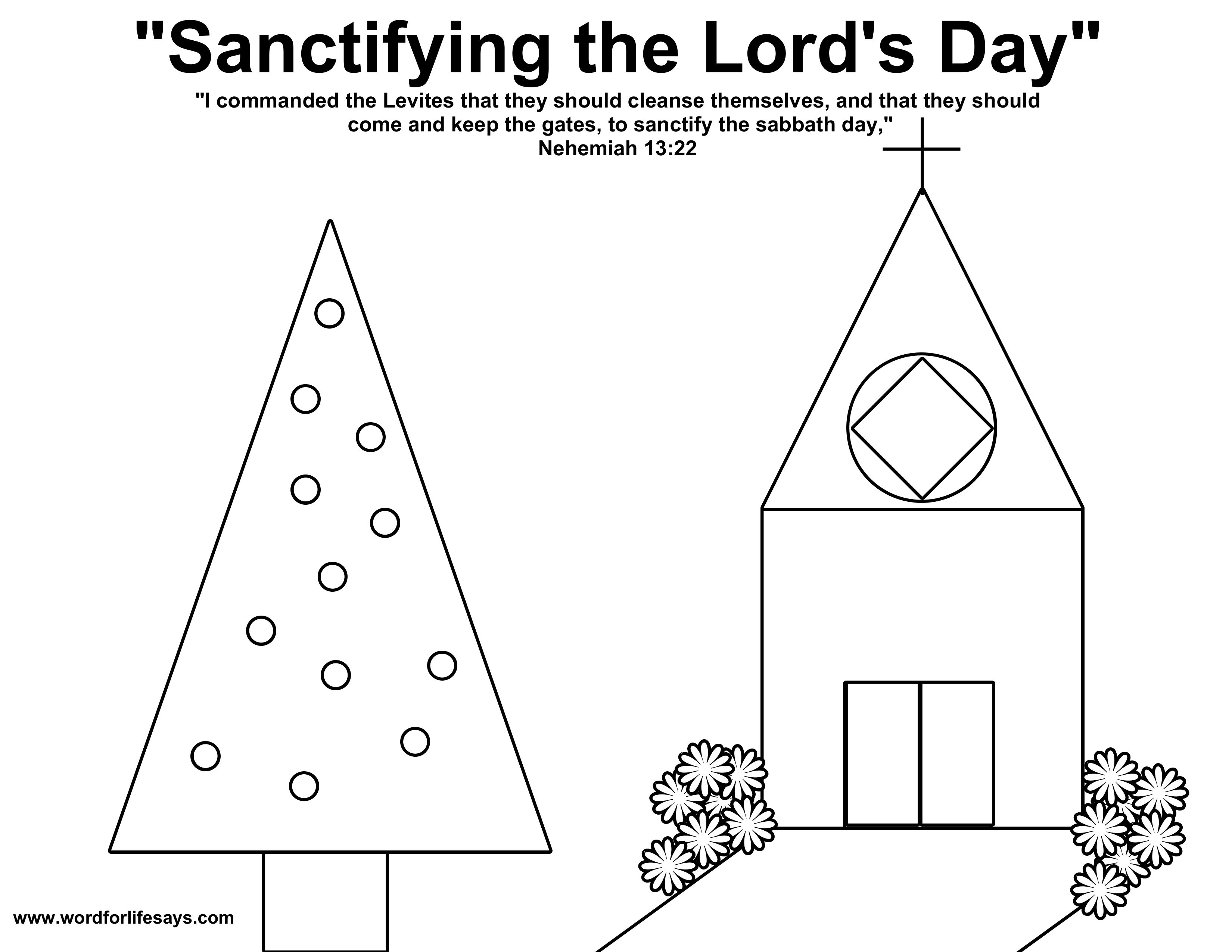sabbath day coloring pages - photo #18